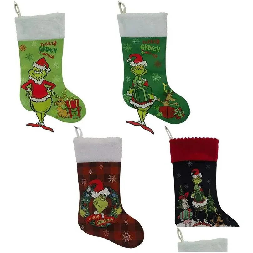 Christmas Decorations S Christmas Stockings 18 Inch Large Stocking Kit Decorations Holiday Ornaments Decor Home Indoors Drop Delivery Dhxuz