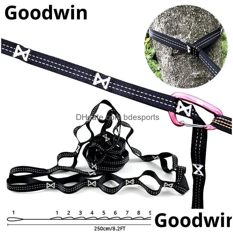 Hammocks Hammock Strap Hanging Tree Rope Belt For Cam Traveling Hook Z12023336049 Drop Delivery Home Garden Furniture Outdoor Furnitur Dhfbc