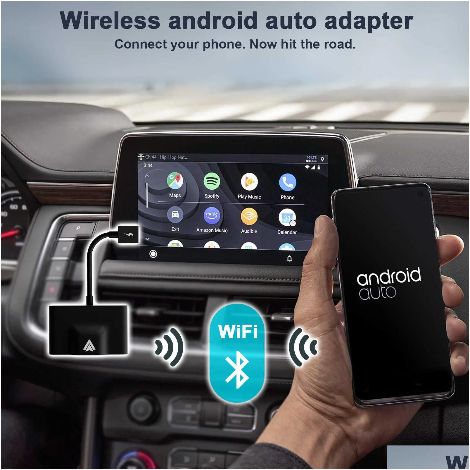  wireless carplay adapter for iphone android 5ghz wifi wireless auto car adapter wireless carplay dongle plug play online update