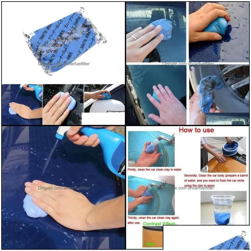 car sponge magic clean clay bar blue cleaning detail care tool sludge washing mud washercar drop delivery automobiles motorcycles