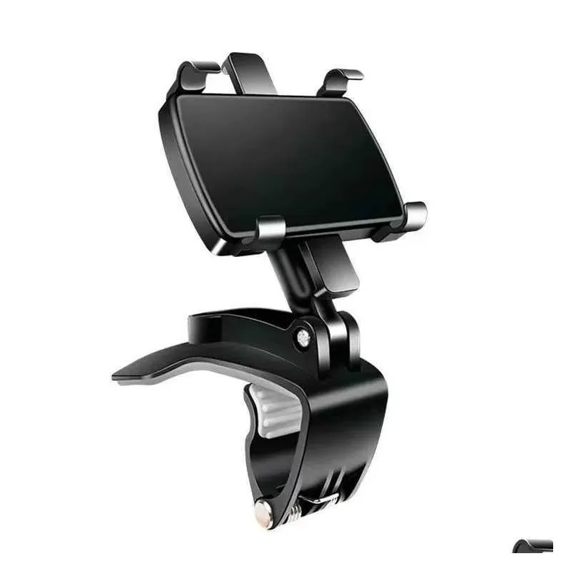 new car dashboard clip mobile phone bracket car rearview mirror sun visor snap-on navigation phone bracket car phone holder
