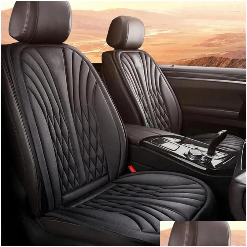 car seat covers cushion with heat 3 gear adjustable auto warm winter universal heating pad fast for cold days