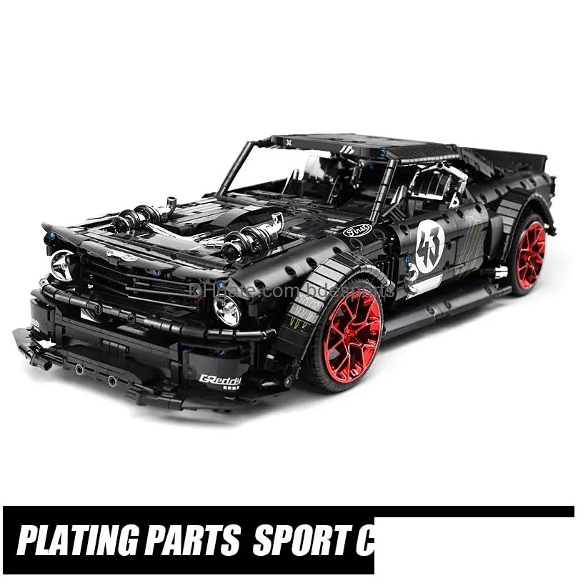 Novelty Items Items 20102 Technic Car 1965 Fords Mustang Hoonicorn V2 18 Compatible With Moc22970 Muscle Building Blocks Kids Toys Dro Dhp5A