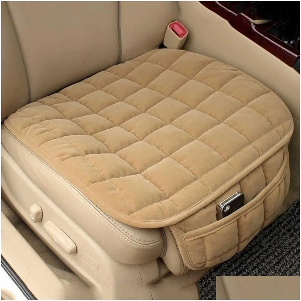 new car seat cover winter warm seat cushion anti-slip universal front chair seat breathable pad for vehicle auto car seat protector