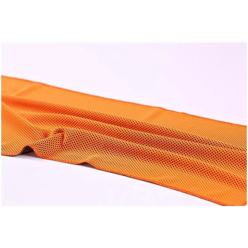  double layer ice cold towel sweat summer exercise fitness cool quick dry soft breathable adult kids cooling towel