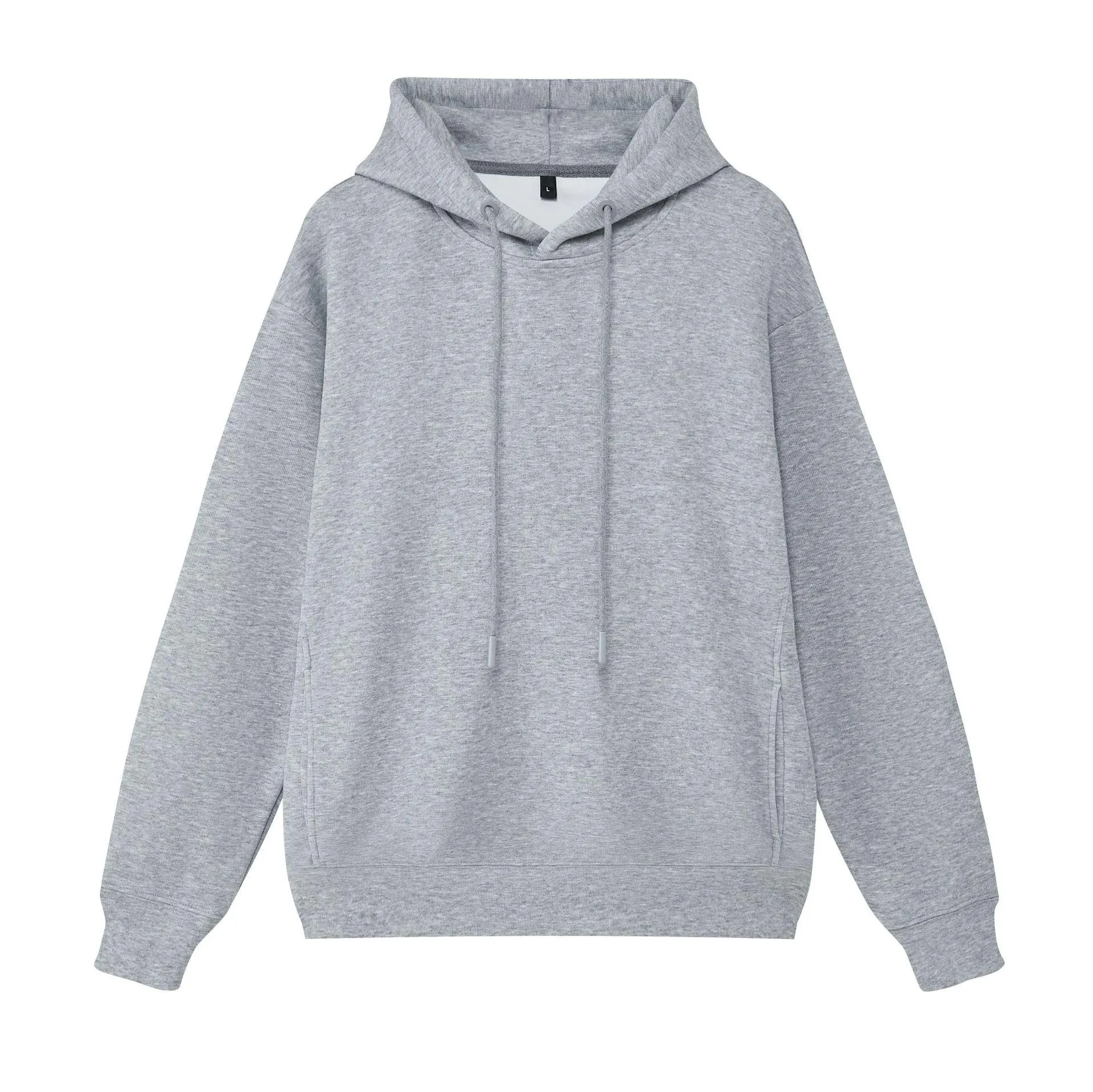 heavy baggy 380g off-shoulder hoodie for men autumn and winter long sleeved student pullover for women