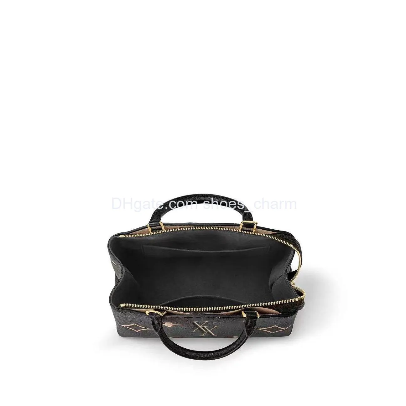 handbag single shoulder crossbody bag petit palais series imported cowhide super large capacity tote lady bag