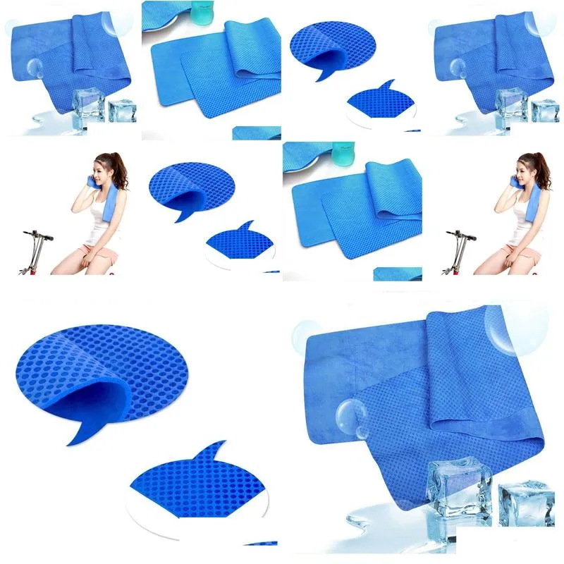 cold towel exercise sweat summer ice towel 80x16cm sports cool towel pva hypothermia cooling