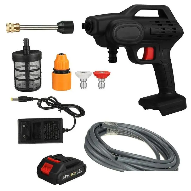 car washer cordless high pressure 50bar 1500w rechargeable wash gun electric water foam machine for makit 18v battery