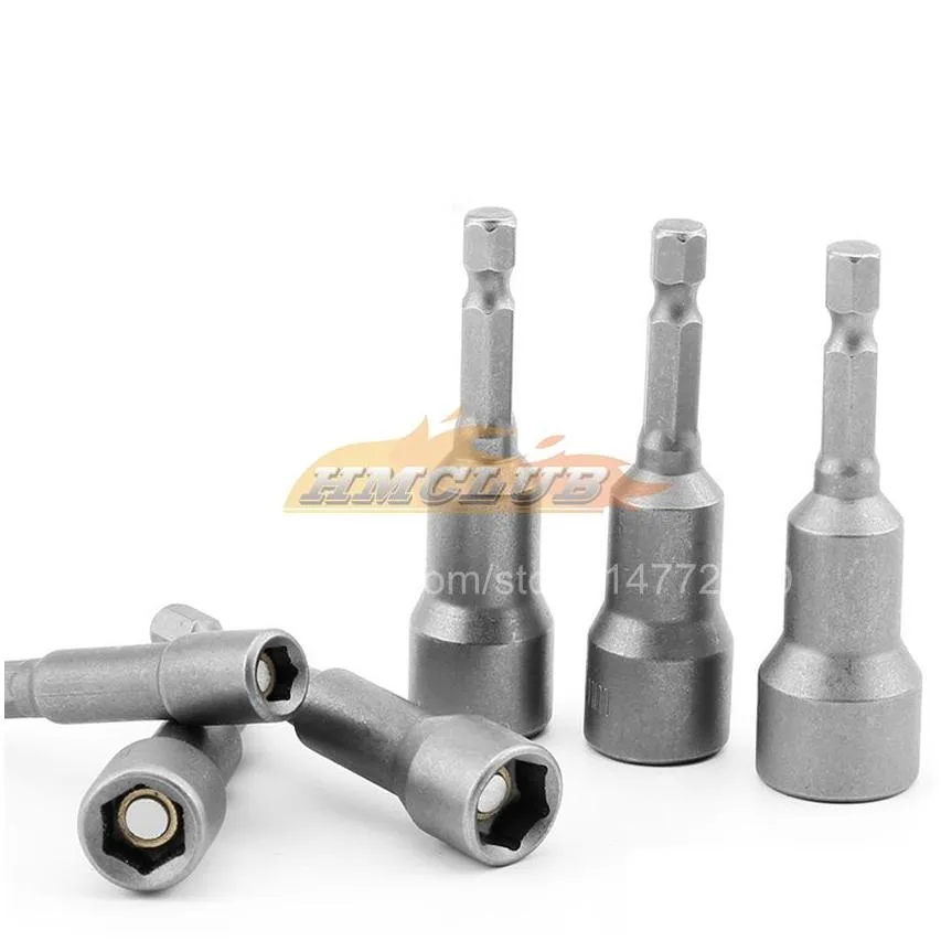 hand tools 6mm-19mm impact socket magnetic nut screwdriver 1/4 hex key set drill bit adapter for power drills impact drivers socket kit