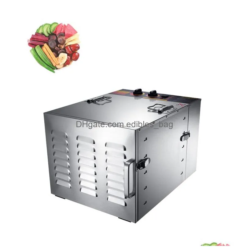 10 trays food dehydrator fruit dryer vegetable dehydrator fruit pulp dryer stainless steel kitchen equipment fruit dryer