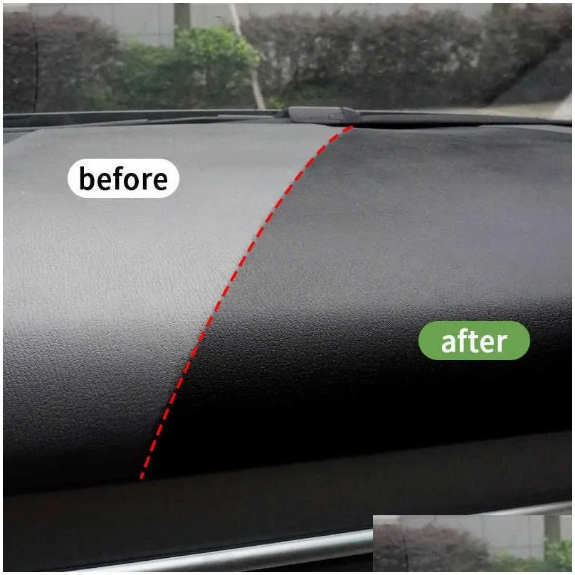 new interior detailer hgkj s3 plastic leather restorer quick coat for car interior refurbish leather renovator conditioner