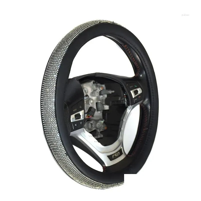 steering wheel covers four seasons general diamond-encrusted car handle cover anti-skid
