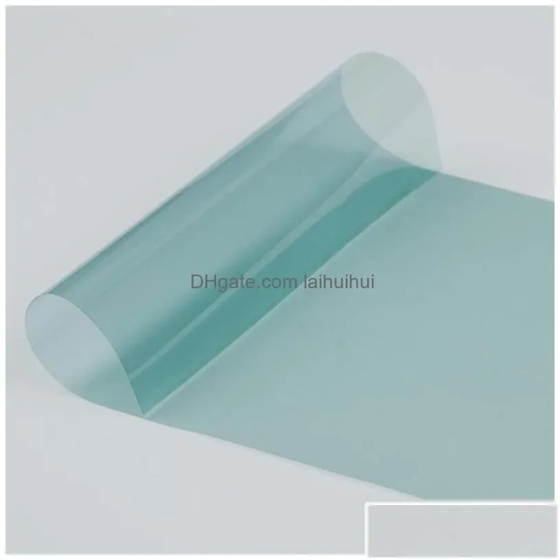 car sunshade vlt70% light blue window foils windshield sticker film 4mil thickness nano ceramic tint solar protection 0.5x6m drop de