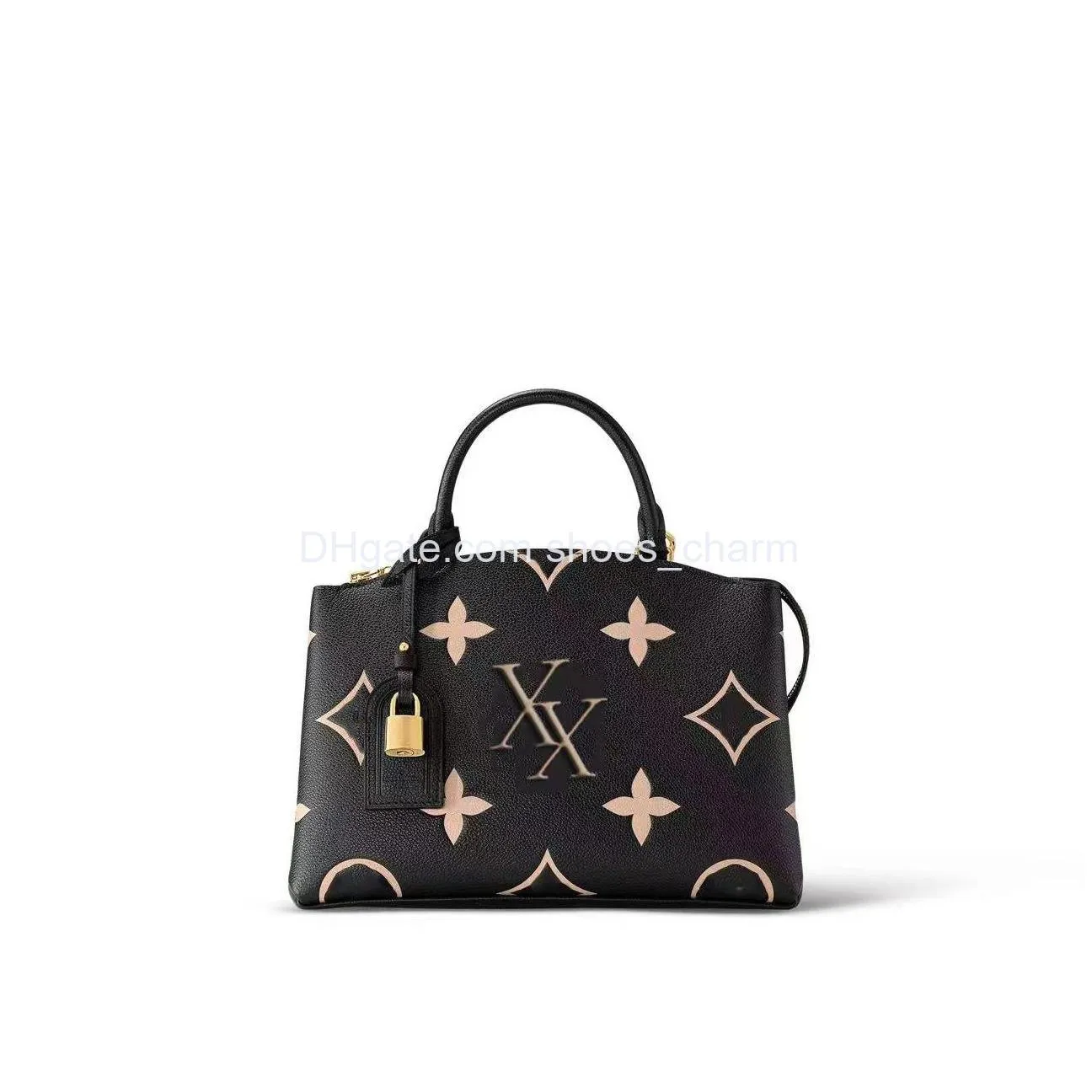 handbag single shoulder crossbody bag petit palais series imported cowhide super large capacity tote lady bag