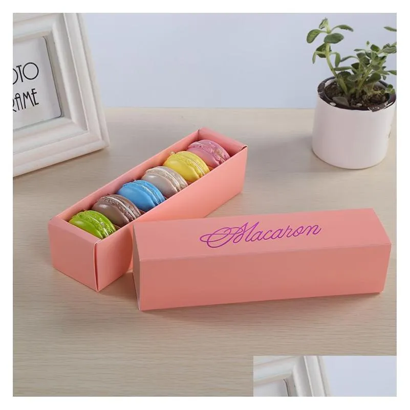 wholesale macaron box cupcake packaging homemade chocolate biscuit muffin retail paper package