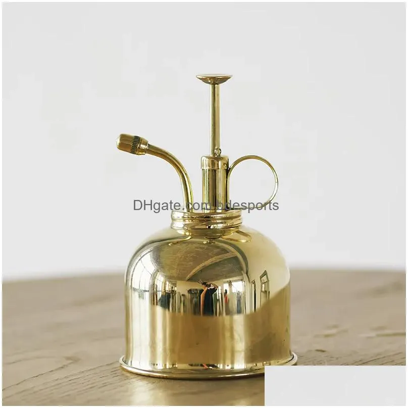 Watering Equipments 300Ml Mini Copper Plant Flower Watering Can Pot Spray Bottle Garden Mister Sprayer Supplies2244151 Drop Delivery H Dhokf