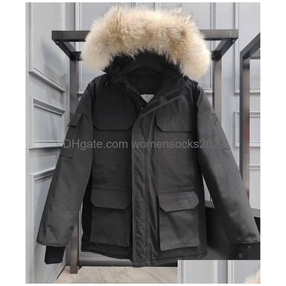 mens ca goo winter jackets thick warm down men parkas clothes outdoor fashion keeping couple live broadcast coat women