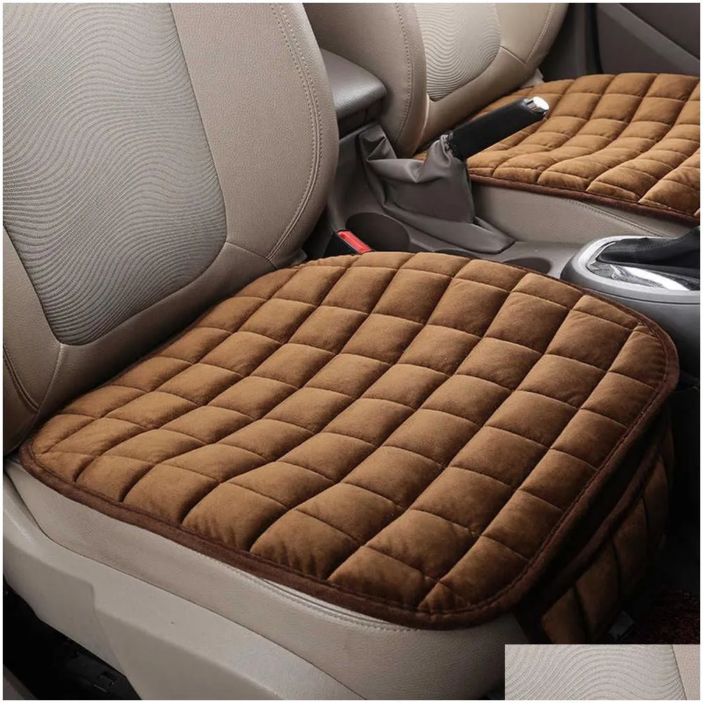 new car seat cover winter warm seat cushion anti-slip universal front chair seat breathable pad for vehicle auto car seat protector