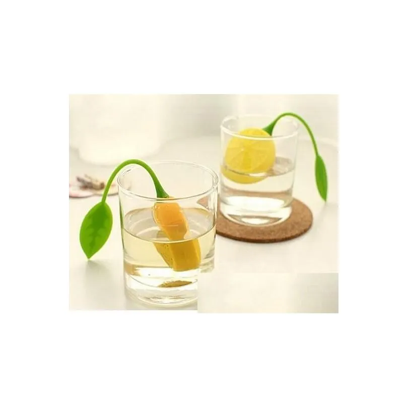  silicone teabag tea strainer infuser teapot teacup filter bag lemon style s