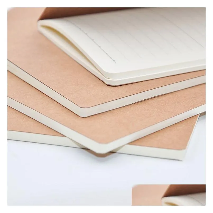 wholesale kraft paper notebook a4 a5 b5 student exercise book diary notes pocketbook school study supplies
