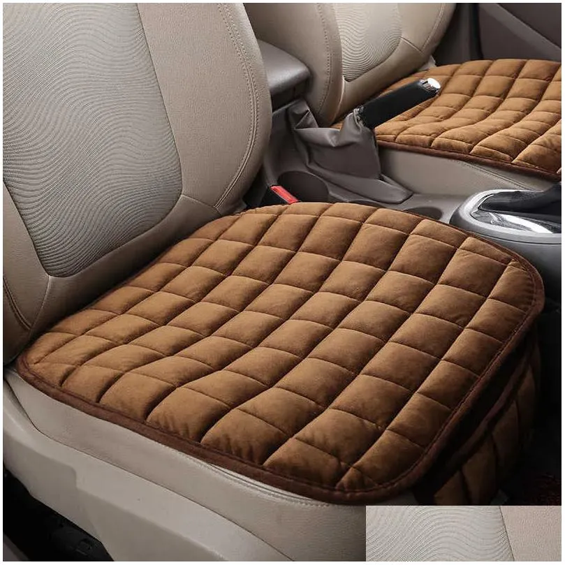 new car seat cover winter warm seat cushion anti-slip universal front chair seat breathable pad for vehicle auto car seat protector