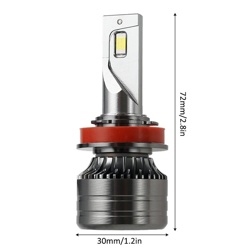 2pcs super bright 5500lm car headlights h8/h11 led auto lights bulb 110w 12-24v lamp 6000-6500k ip67