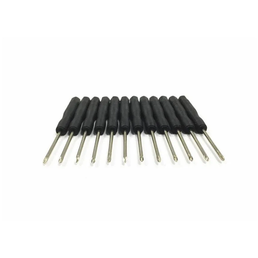  mini screwdriver 3.0 phillips 3.0mm slotted flathead straight screwdrivers black open tool for repair