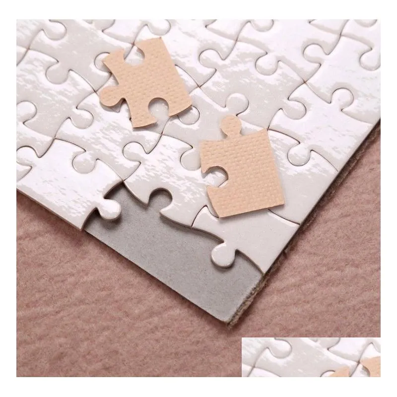 wholesale a4 sublimation blank puzzle 120pcs diy craft heat press transfer crafts jigsaw puzzle white in stock