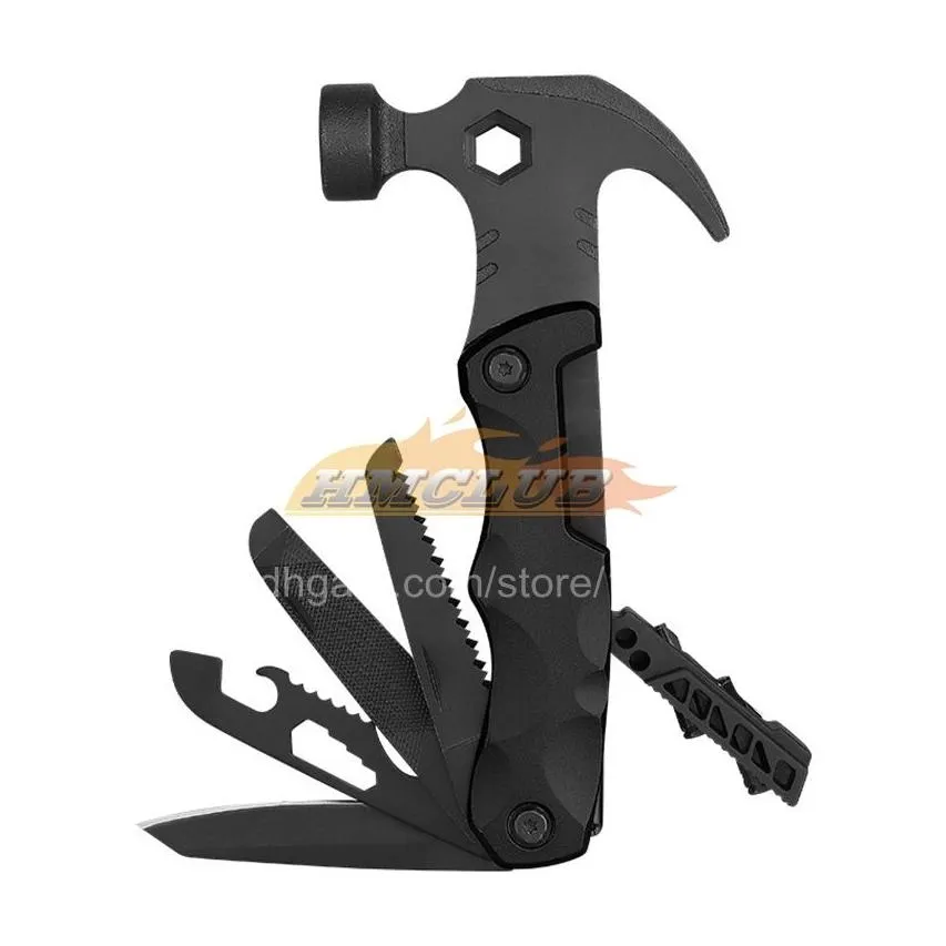 hand tools multi outdoor camping tools adjustable wrench/car multi-function lifesaving hammer mini pockets multifunctional tool