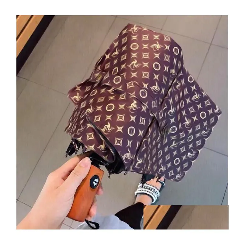 Umbrellas Simple Star Umbrellas Hipster Matic Folding Designer Top Quality Outdoor Travel Luxury Mtifunction Sun Drop Delivery Home Ga Dhw0R