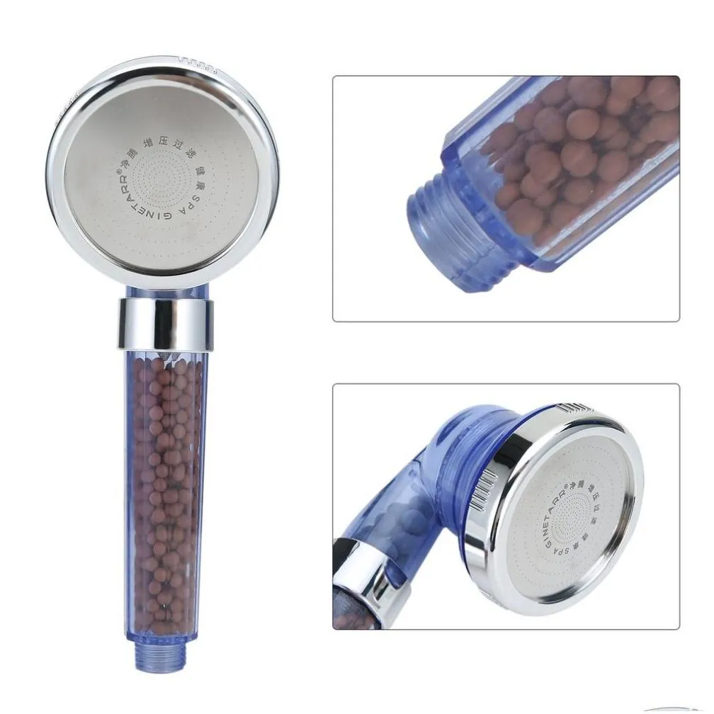 1pc adjustable shower filter high pressure water saving shower head handheld water saving nozzle spray accessories