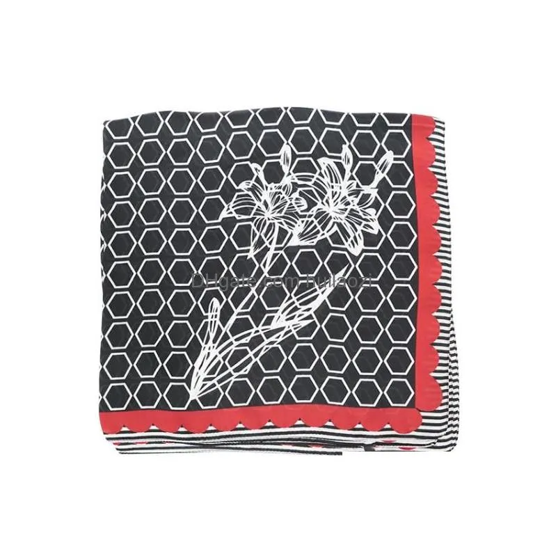 35 styles print small square scarve 70x70cm fashion women summer silk scarf soft ladies square handkerchief party gift