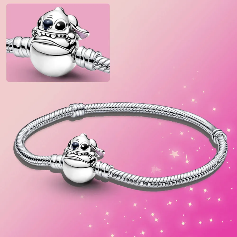 New Popular 925 Sterling Silver Graffiti Bracelet Is Suitable for Primitive Pandoraer charm DIY Bracelet Decorative Jewelry Gifts