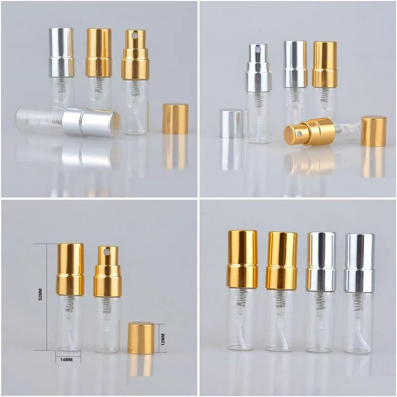 wholesale 2ml perfume bottle mini empty spray bottle refilable atomizer glass bottle 