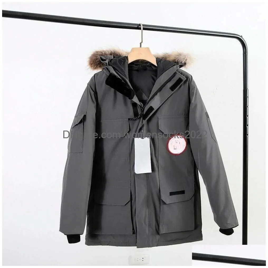  nfc chip jacket men designer ca goo down uomo expedition long parka coat