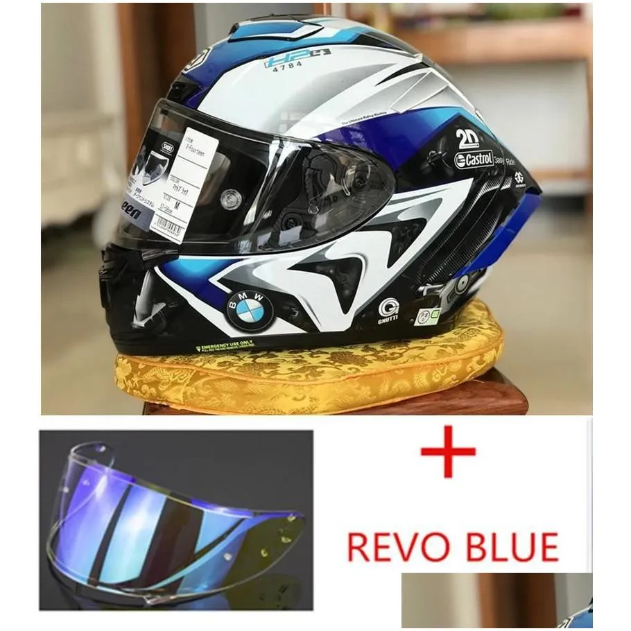 motorcycle helmets shoei x14 helmet x-fourteen r1 60th anniversary edition white blue full face racing casco de motocicle