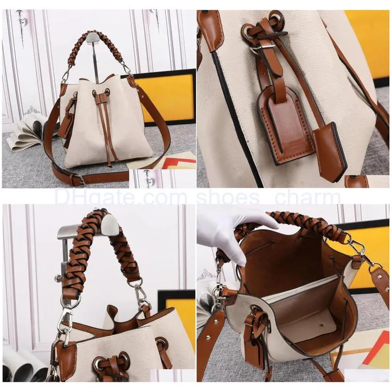 fashion marmont ophidia muria bucket bag alphabet pattern satchel shoulder bag chain handbags crossbody purse lady leather classic style tote