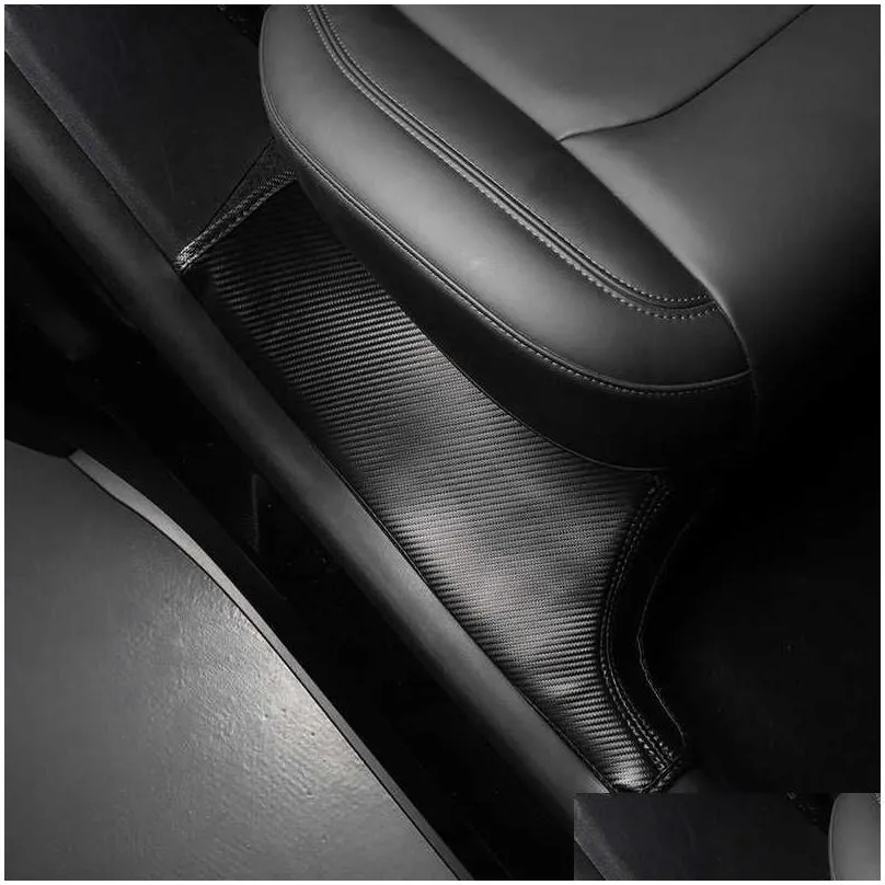 new door threshold anti-step pad microfiber leather welcome table wear resistance and dirt resistance for tesla model y accessories