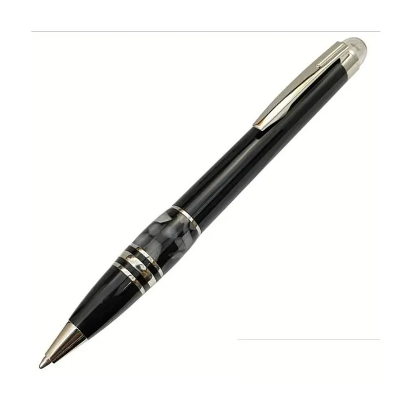 wholesale 5a crystal on top rollerball gel pen black and silver circle cove m roller ball pen with series number