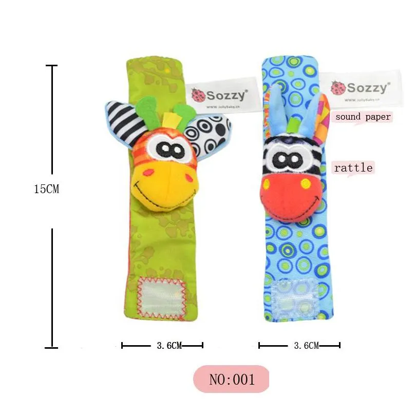 Movies & Tv Plush Toy P Toys Animals Baby Sock Rattle Socks Sozzy Wrist Rattles Foot Finder Babys Lamaze 4Pcs/Set Drop Delivery Toys G Dhbbm