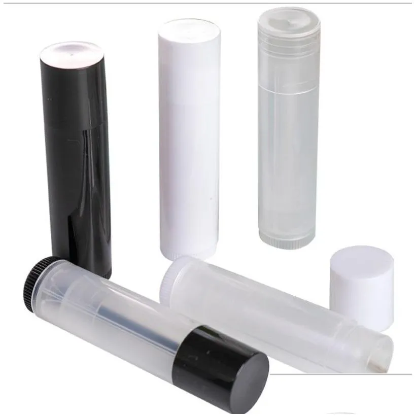 wholesale 5g empty clear lip balm tubes containers transparent lipstick bottles fashion cool lip tube refillable bottle