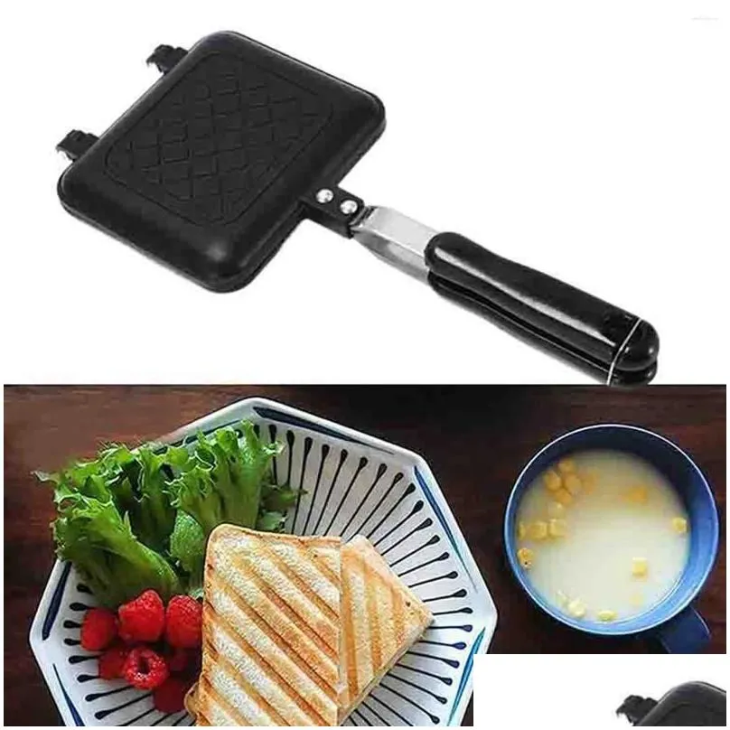 pans double sided heating cooking pan waffle cake maker egg for gas stove