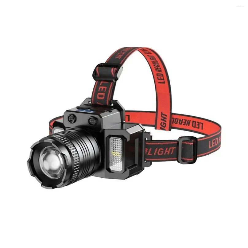 headlamps led rechargeable headlamp sensing switch high lumens head mounted work light for running jogging climbing camping riding