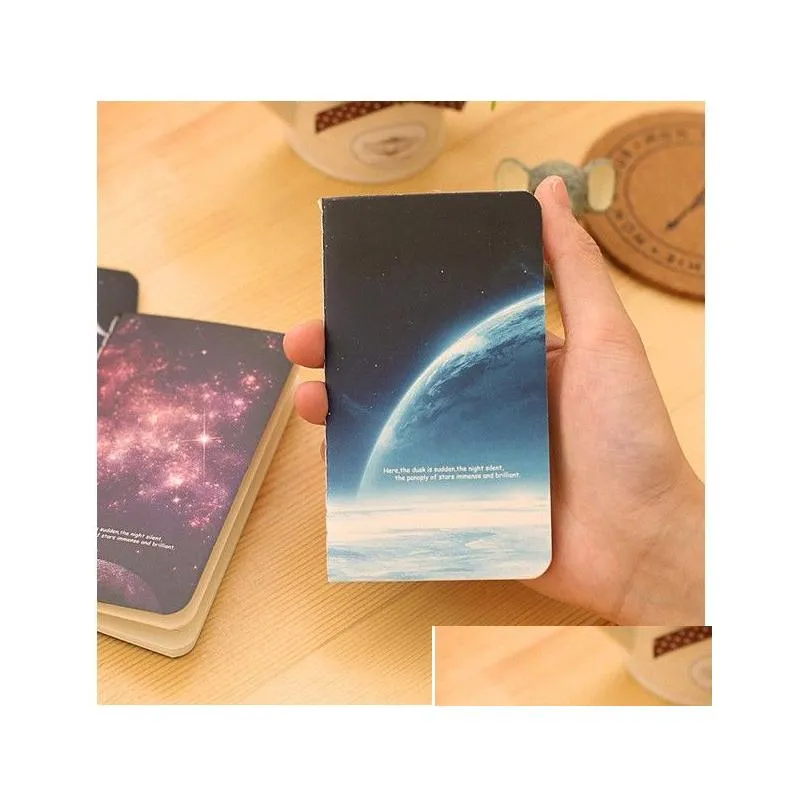 wholesale mini cute ocean series notebook wishing bottle childhood fantasy style notepad moon star universe diary portable notebook