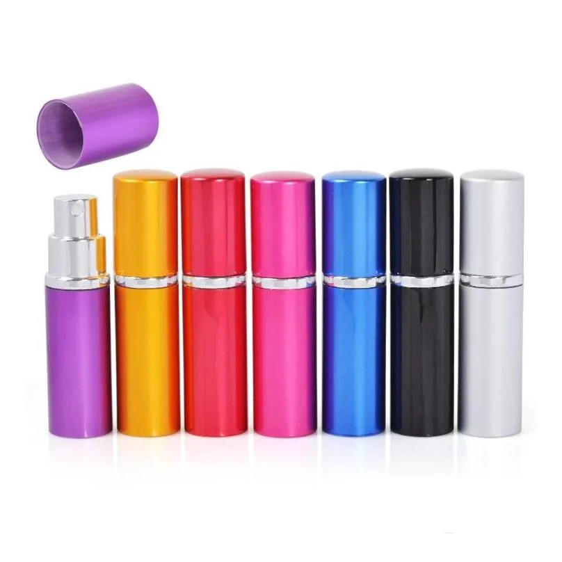 wholesale aluminum glass bottle 10ml gift perfume bottles high quality refillable mini scent-bottle perfume atomizer 10 ml