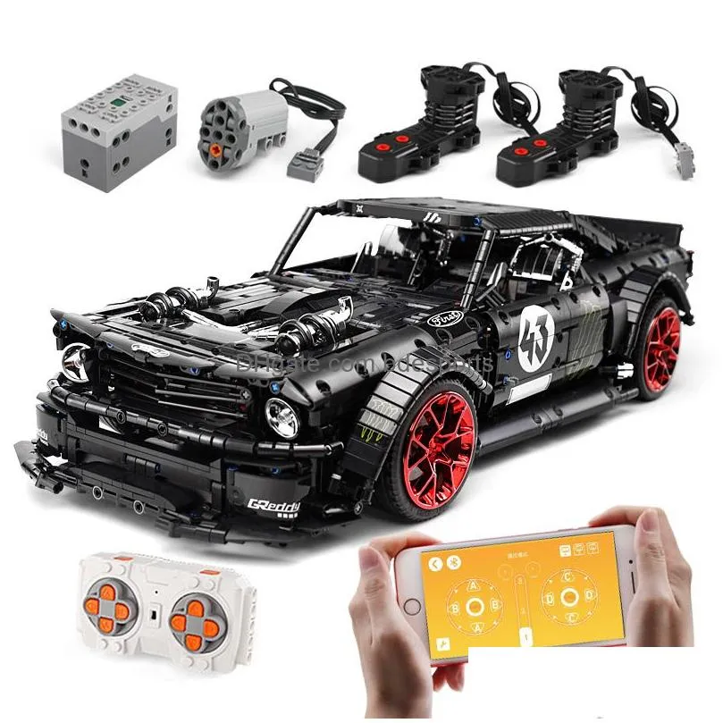 Novelty Items Items 20102 Technic Car 1965 Fords Mustang Hoonicorn V2 18 Compatible With Moc22970 Muscle Building Blocks Kids Toys Dro Dhp5A