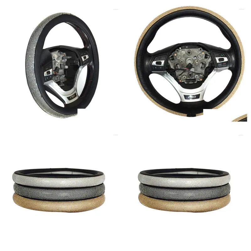 steering wheel covers four seasons general diamond-encrusted car handle cover anti-skid