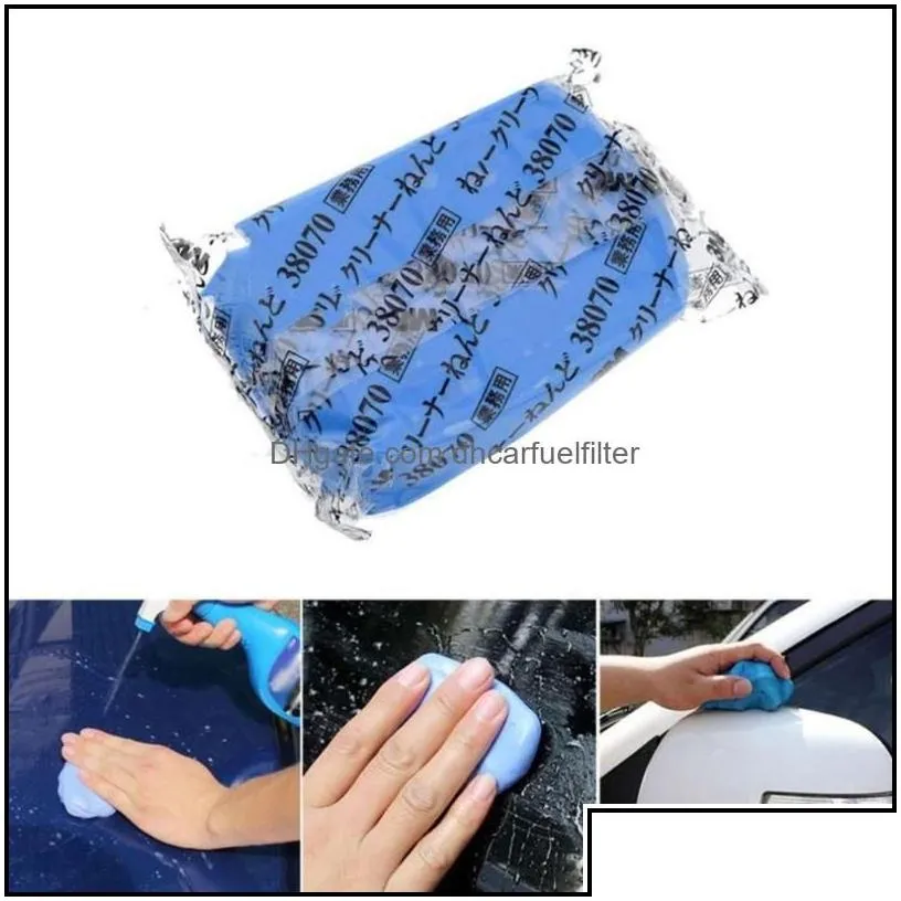 car sponge magic clean clay bar blue cleaning detail care tool sludge washing mud washercar drop delivery automobiles motorcycles