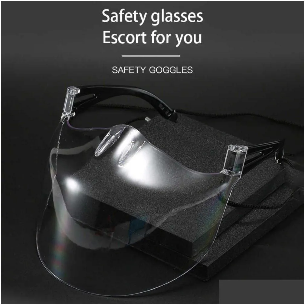 new 2021 fashion faceshield protective glasses women goggles sunglasses safety waterproof glasses anti-spray mask protective glass